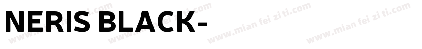 NERIS BLACK字体转换